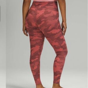 Lululemon Align High-Rise Pant Heritage 365 Camo Brier Rose